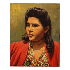 Margarite Kitchen by Paul Grimm, 1948, oil on canvasboard, sold Aug 2025
