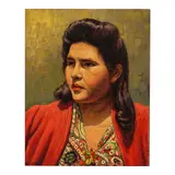 Paul Grimm, Margarite Kitchen, 1948, oil on canvasboard