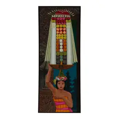 Dorr Bothwell, Balinese Woman with Offering, 1975, oil on canvas