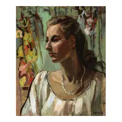 Grace Libby Vollmer, Jeanne, circa 1935-1940, oil on canvasboard
