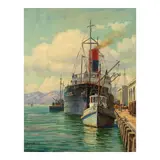 Paul Grimm, Prelude to Pearl Harbor, oil on canvasboard