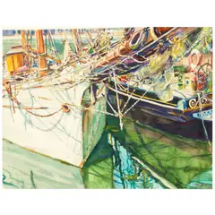 Neill Slaughter, Bowsprint, watercolor and pencil on paper
