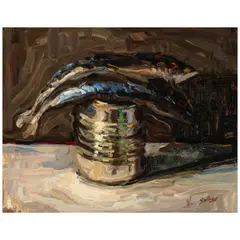Nancy Switzer, Balanced Meal, 2000, oil on board
