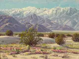 Paul Grimm, Desert with Snow, oil on board