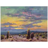 Paul Grimm, Twilight Colors and Sunny Spaces (group of two), first oil on board and second oil on Masonite