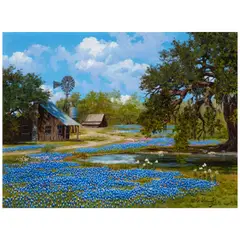 William A. Slaughter, Pond in the Shade, oil on canvas