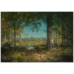 The Edge of the Woods by Julian Onderdonk, oil on canvas, sold Aug 2025