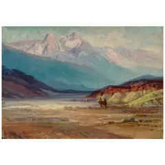Arthur William Best, Death Valley, oil on canvas