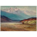 Arthur William Best, Death Valley, oil on canvas