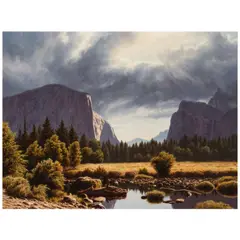 James A. Fetherolf, Yosemite Meadow, oil on canvas