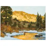 Matt Smith, Warm Reflections, 1996, oil on canvas affixed to board