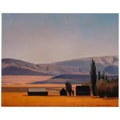 Gary Ernest Smith, Wheat Farm, 1996, oil on canvas