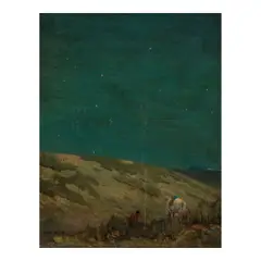 Carl, Arizona Night, circa 1919, oil on canvasboard