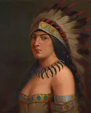 A. D. M. Cooper, Chip-Ink-Tu-Ta (Prairie Flower), oil on canvas