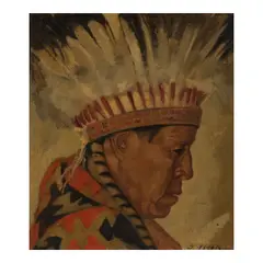 Joseph Fleck, Chief Samaro, 1959, oil on canvas