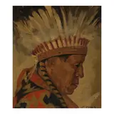 Joseph Fleck, Chief Samaro, 1959, oil on canvas