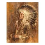 Robert Kennedy Abbett, Buckskin Charley, oil on canvasboard