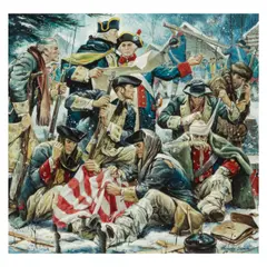 Reynold Brown, Valley Forge, gouache on paperboard