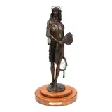 Dave McGary, Sundance Priest, bronze with dark brown patina