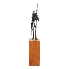Joe, Native American Man, bronze with dark brown patina