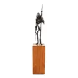 Joe, Native American Man, bronze with dark brown patina