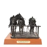 Fred Fellows, One More for the Road, bronze with gray patina