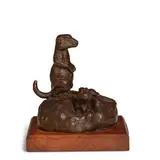 Fred Fellows, Secrets of the Prairie, bronze with dark brown patina