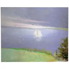 Wolf Kahn, In Friendship Cove, 1989, oil on canvas