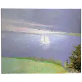 Wolf Kahn, In Friendship Cove, 1989, oil on canvas