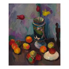 Max Weber, Three Tulips, 1907, oil on canvas