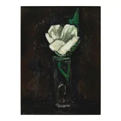 Marsden Hartley, White Hibiscus, 1938, oil on board