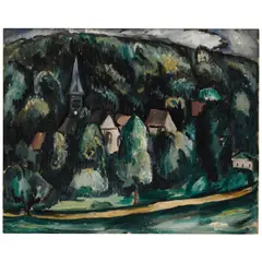 Marsden Hartley, Vallée de Chevreuse, Senlisse, 1925, oil on panel