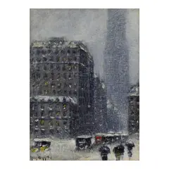 Empire State Building by Guy Carleton Wiggins, 1931, oil on canvasboard, sold Nov 2025