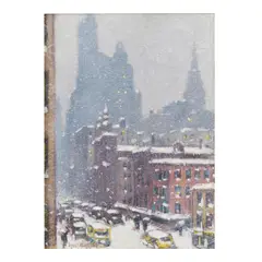 Guy Carleton Wiggins, Lexington Ave., Winter, oil on canvasboard
