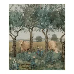 Sheep in the Meadow, Eagle Island, Maine by Maurice Brazil Prendergast, 1890, watercolor on paper, sold Nov 2025