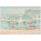 John Henry Twachtman, Fountain, World's Fair, circa 1893, oil on panel