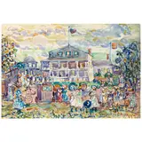Maurice Brazil Prendergast, Landscape with Figures, Summer House and Pavilion