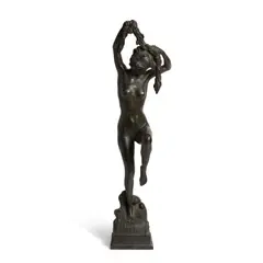 Janet Scudder, Little Lady from the Sea, 1913, bronze with brown and verdigris patina