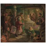 Don Freeman, Trickery at the Polls, oil on canvas laid down on Masonite