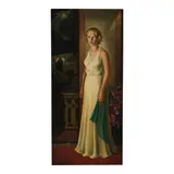 Clyde Singer, Doris Singer, 1936, oil on board