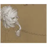 Jamie Wyeth, a.w. Talking with Pat