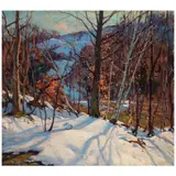 Emile Gruppé, Winter Forest, oil on canvas