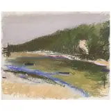 Wolf Kahn, In Cundy's Harbor, ME, 2000, pastel on paper