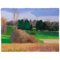 Charles Basham, Early April: 7PM, 1989, pastel on paper