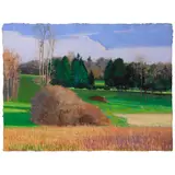 Charles Basham, Early April: 7PM, 1989, pastel on paper