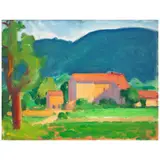 Paul Resika, Maison Basse, Luberon, 1980, oil on canvas