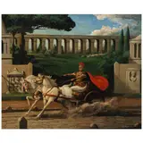 Robert Riggs, Roman Chariot, circa 1957, tempera on Renaissance panel
