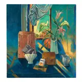 Ethel Fisher, Still Life with Flowers and Cigarettes, 2004, oil on canvas