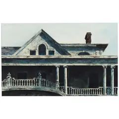 Stephen Scott Young, Gracie House Study no. 1 on Bristol, 1983, watercolor and graphite on paper