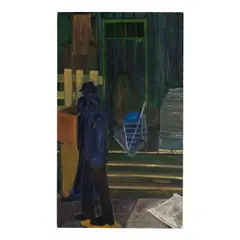 Dona Nelson, Derelict Cold City Night, 1982, oil on canvas